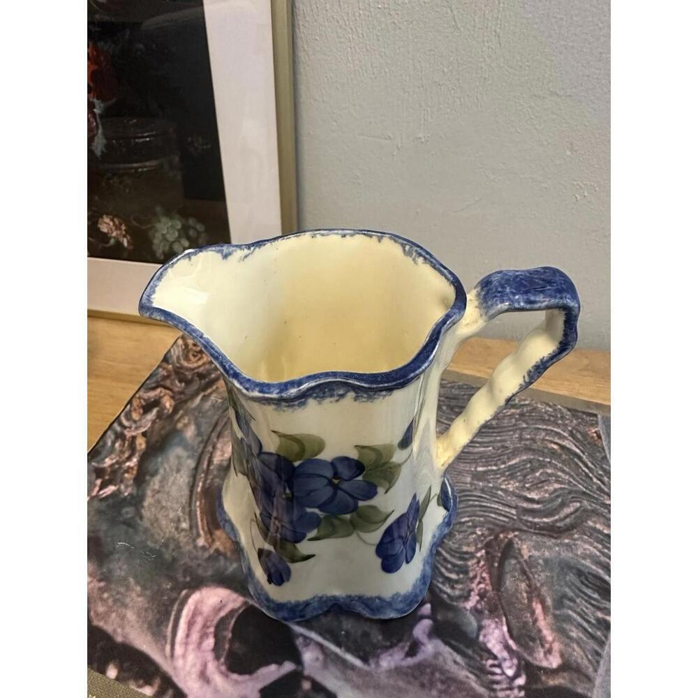 Vintage Cash Family Pottery Creamer Or Small Pitcher - Made In USA - Cottagecore - Picture 5 of 5